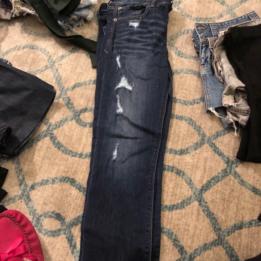 Express dark wash boyfriend style jeans